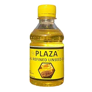 PLAZA Alkali Refined Linseed Oil (ARLO) 200 ml Pack Used for artistic oil paints, Inks, woods, furniture, etc.