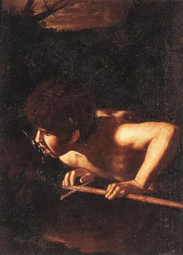 Peinture Caravage Saint Jean-Baptiste au puits reproduction huile sur toile originale