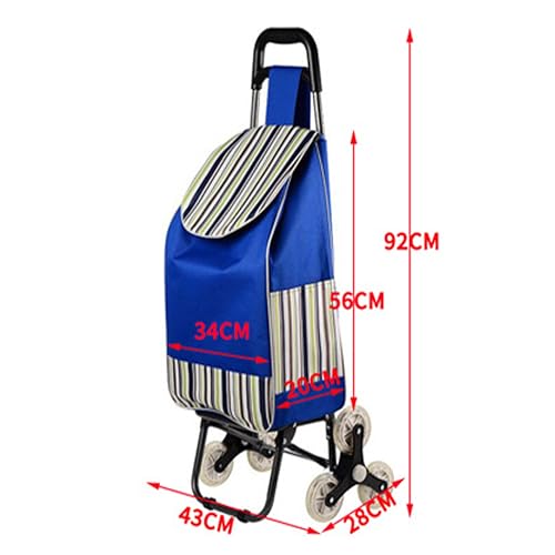 Robuster Einkaufswagen mit abnehmbaren Stoffbeuteln und Sitzseite und versteckten Taschen, ideal für Einkaufen, Reisen, Camping und Picknicks – Bild 6