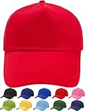 Ajuste cómodo 4sold Gorra de béisbol niños y niñas (Rojo Brillante)