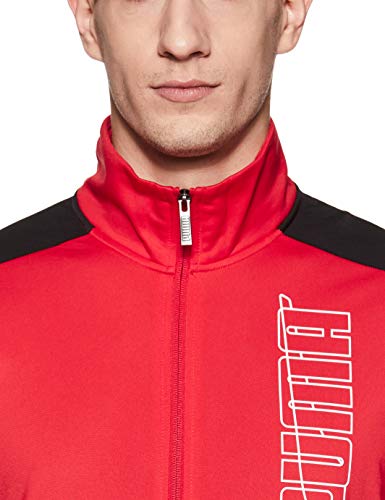 PUMA Graphic Tracksuit CL, Tuta Uomo, Rosso, M