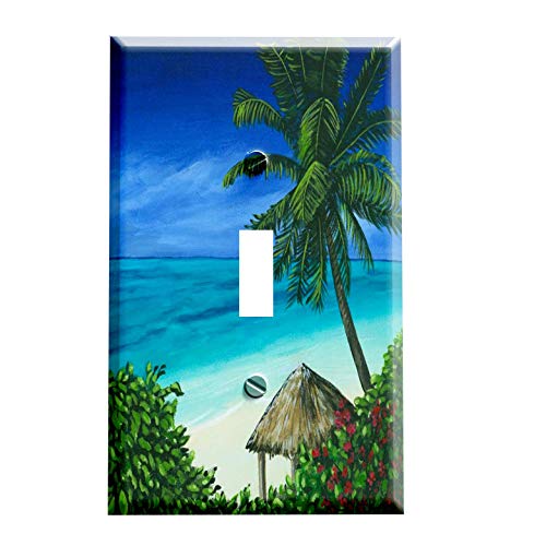 Tropical Tiki Beach Hut Switchplate - Switch Plate Cover