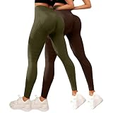 Generico 2 Pezzi Leggins 3D Anticellulite Donna Leggings Anti Cellulite Compressione Graduata Push Up Lipedema Pantacollant Sportivo Senza Cuciture Vita Alta per Fitness Yoga Corsa Modellante Estivi