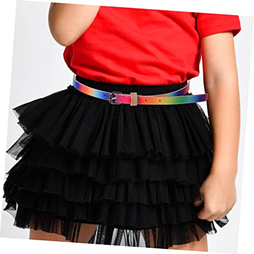 BESPORTBLE 4pcs Girls Uniform Belt Boys and Girls Belt for Dresses Artificial Leather Strap Heart Buckle Waist Comfortable4