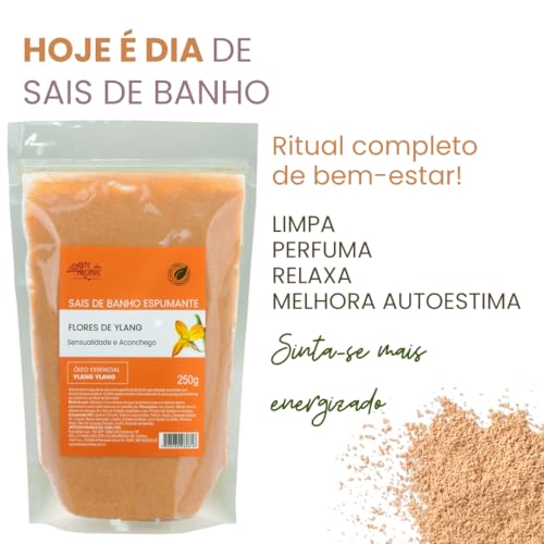Sais de Banho Espumante Flores de Ylang Arte dos Aromas 250g