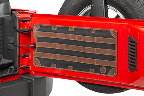 Overland Outfitters HD Molle Tailgate Panel - Fits Jeep Wrangler YJ, TJ, JK, & JL 1987-2022 - Tactical Cargo Area Storage and Tool Kit Organizer - Great for Offroad, Camping and Overlanding, JK Black