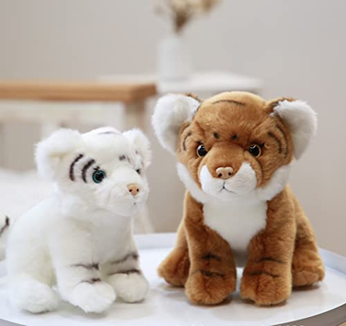 Gudves Tiger Cub Toy Plush, Brown Stuffed Animal, Soft Plush Toy, Gifts For Kids, 8 Inches, Multicolor (Brown) #TOP2