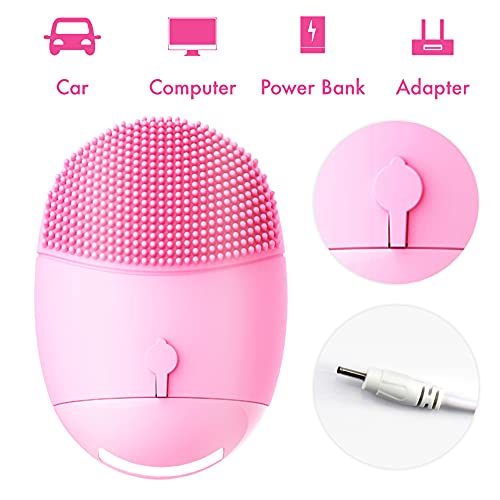 Sonic Facial Cleansing Brush, Waterproof Electric Face Wash Brush Device & for Men/Women, Gentle Exf