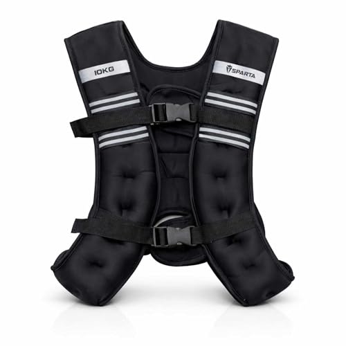 5KG, 10KG, 20KG Weighted Vest - Fully Adjustable Weight Vests for Running Training Weight Loss Jacket Workout Jogging Walking Boxing Waistcoat Strength Training, home gym Equipment Men Women