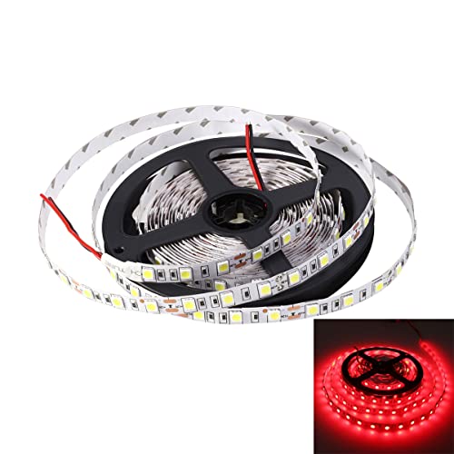 Tira de luces LED flexible roja 5m 24V 300 SMD 5050 miniatura 1