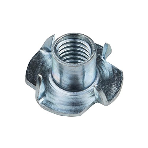 POWERTEC QTN1101 4 T 50 Pack | Pronged Tee Nuts ¼ Inch-20
