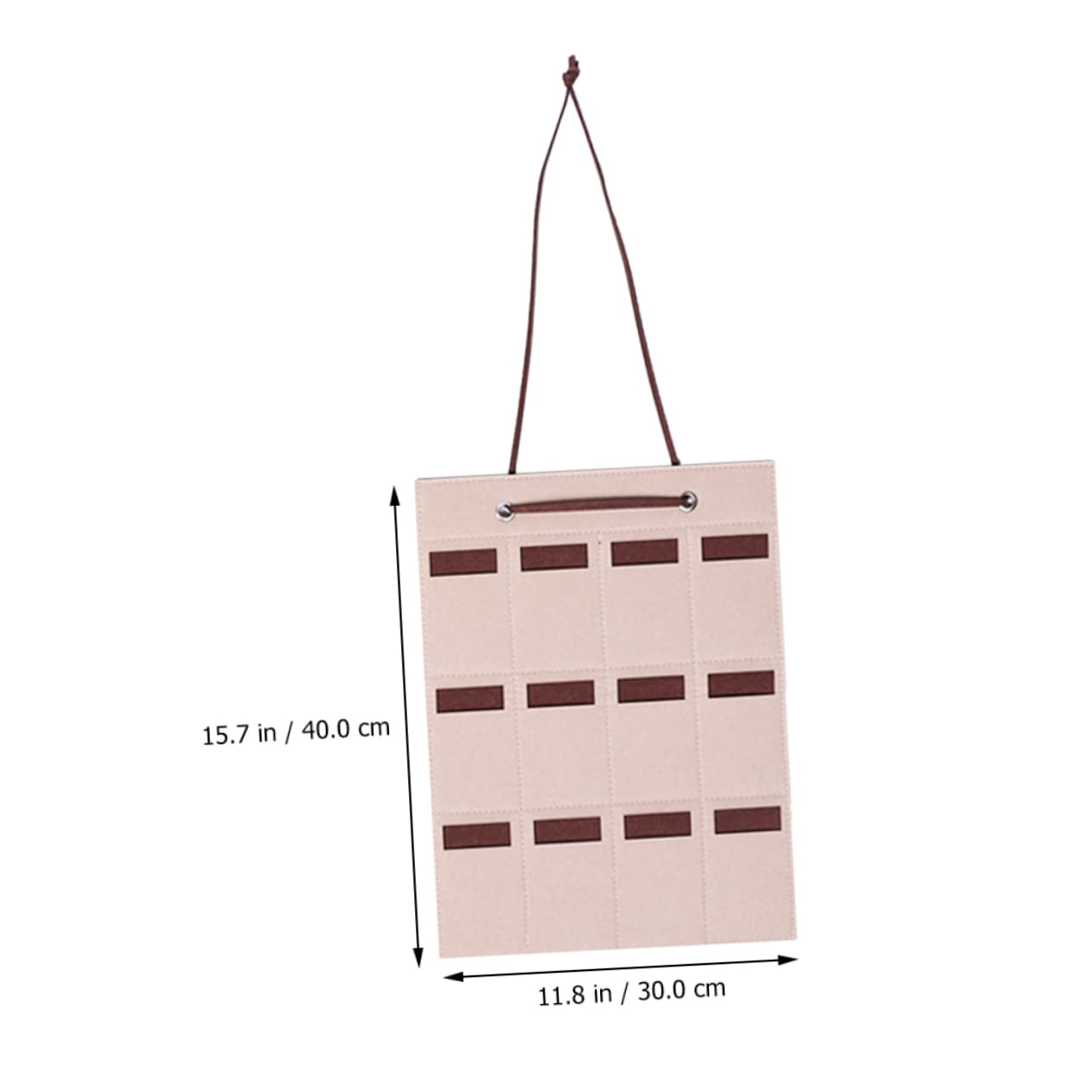 PRETYZOOM Glasses Storage Bag Wall Hanging Organizer Felt Sunglasses Holder Compact Multi-use Compartment