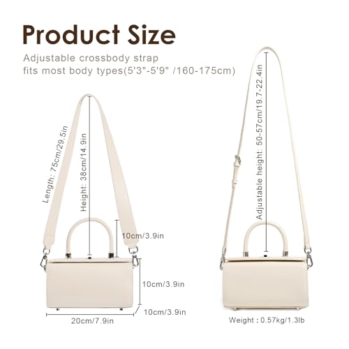 Women's Leather Shoulder Bag, Designer Inspired Structured Tote Purse, Genuine Leather Handbag with Dual Adjustable Straps2