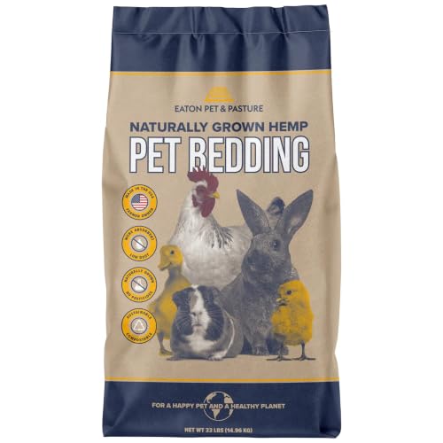 Eaton Pet and Pasture Hemp Bedding for Chickens Rabbits Small Pets 8 Lb