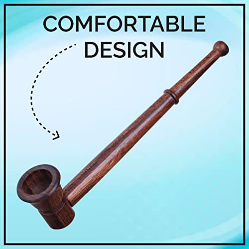 Image of ROYAL SWAG Free Style Tobacco Pipe(Smoking Pipe) Wooden With Removable Bowl, Brown, Churchwarden, Wood, Pipe