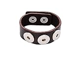trendiges Armband für Chunks, Click-Buttons, Druckknöpfe - passend für Chunks / Druckknöpfe mit einem Durchmesser von ca. 18-22 mm