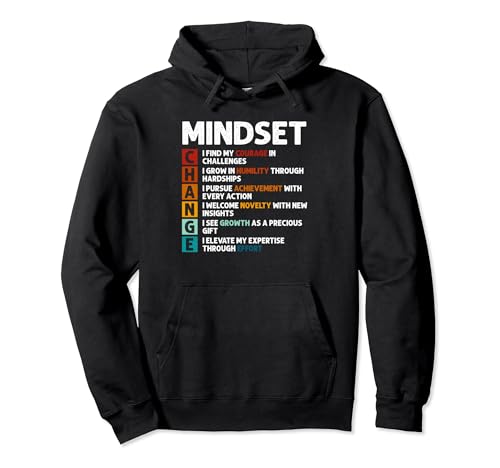 Mindset Definition Motivational Quote Inspirational Saying Pullover Hoodie