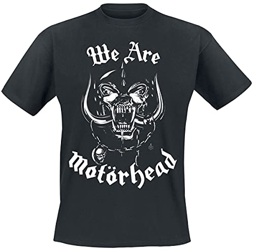 Motörhead We are Homme T-Shirt Manches Courtes Noir Regular/Coupe Standard - Les Beatles, Paul McCartney, John Lennon, RIngo Starr, George Harrison Motörhead We are Homme T-Shirt Manches Courtes Noir Regular/Coupe Standard