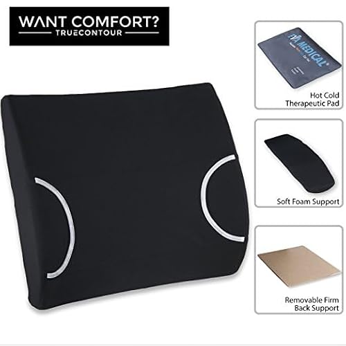 FSA/HSA Eligible, Vaunn Medical Lumbar Support Pillow with Firm Insert & Heated/Cooling Gel Pad - Thumbnail 5