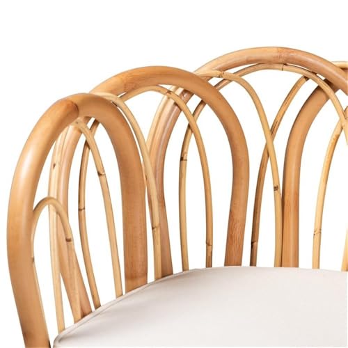 Sillón Rattan Natural con Respaldo Curvo miniatura 7