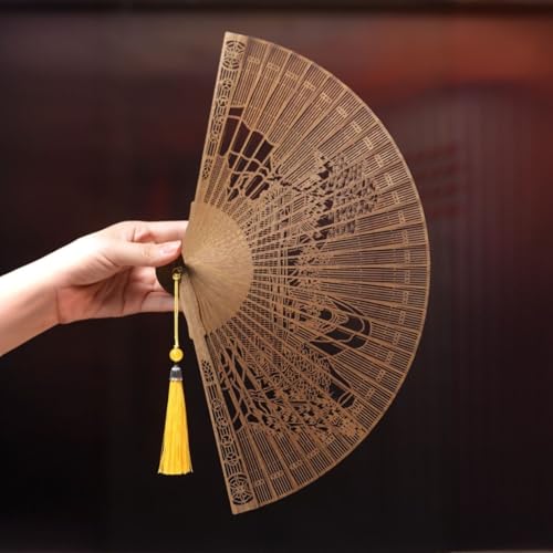 Éventail pliant en bois Phoebe Zhennan contre la chaleur estivale