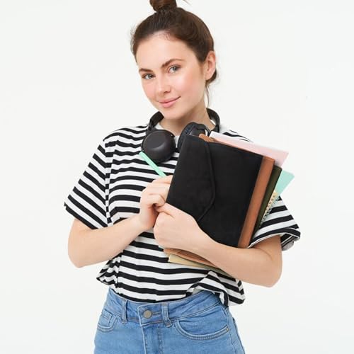 Reusable Adjustable Book Cover with Strong Magnetic Closure – Soft Protective Book Sleeve for Paperback & Hardcover, Fits Up to 9.5” x 6.5” x 2” Books – Flexible, Washable & Reusable Book Protector - Thumbnail 5