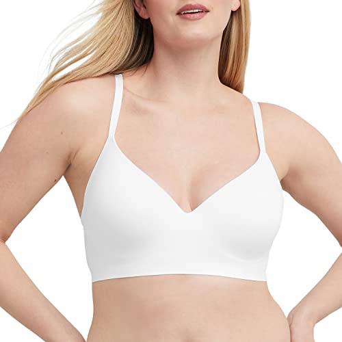 Maidenform Barely There Underwire, Flex Wire No Show T Shirt Bra, Convertible Straps Sujetador Demi, Opaco, Blanco, 75D (Talla del Fabricante: 34D) para Mujer