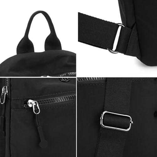 Image of Tanweibago Mini Nylon Women Backpacks,11L Small Ladies backpacks Casual Lightweight Women Shopping Travel Daypack (Y2-Camel)