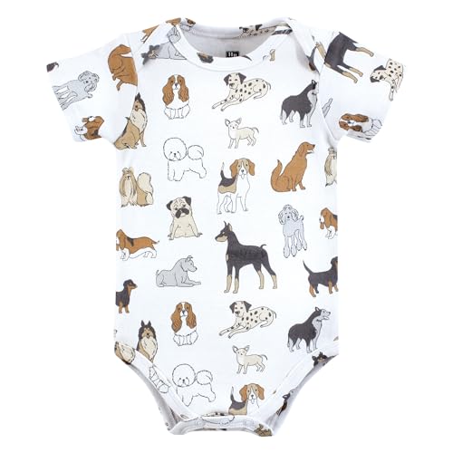 Image of Hudson Baby Unisex Baby Cotton Bodysuits 5-pack