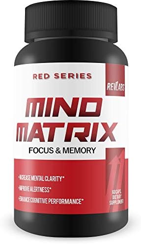 Mind Matrix Memory, Focus & Clarity Formula - Brain Booster Nootropic Supplement Scientifically Formulated for Optimal Performance with Bocopa Monnieri and DMAE - g Fuel for IQ, 60 Cap