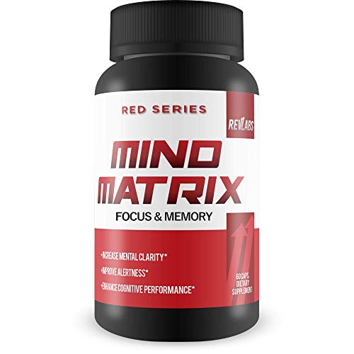 Mind Matrix Memory, Focus & Clarity Formula - Brain Booster Nootropic Supplement Scientifically Formulated For Optimal Performance With Bocopa Monnieri And Dmae - G Fuel For Iq, 60 Cap #TOP2