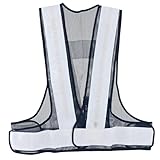[髙儀] 安全ベスト 反射安全ベスト 防滴 LED 紺×シルバー Free Size