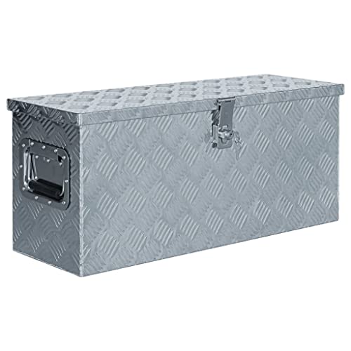 vidaXL Aluminiumkiste 76,5x26,5x33cm Alu Box Koffer Werkzeugbox Transportkiste