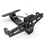 Einzelteil-Höhe: 5cm Motorradabdeckung und Leisten CNC Aluminium Motorrad Lizenz Nummernschild-Halter-Abdeckung gepasst for Honda Cbf 1000 Yamaha Xtz 125 Ducati Multistrada Ajp Aprilia Motorrad-Zubehör ( Color : Black )