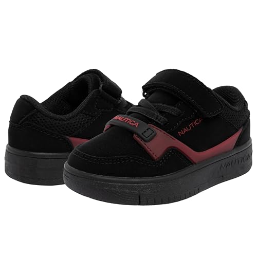 Image of Nautica Kids Adjustable Strap Shoes | Comfortable Casual Sneakers for Boys and Girls, Toddlers & Little Kids
