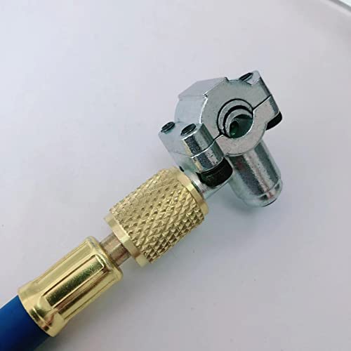Refrigerator Freon Recharge Hose Kit-R134A R12 R22 Fridge Recharge Tool Kit With 2 Bpv31 Bullet Piercing Tap Valves,1 R134A Self-Sealing Adapter, For Refrigerator Refrigerant Refilling (White-Style 1) #TOP6