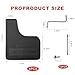 Fkewp 4 PCS Car Mud Flaps, Flexible Rubber Tire Mudflaps Auto Mud Guard with Mounting Hardware, Bendable Front Rear Wheel Splash Guards Universal Mudguard for Cars SUVs Trucks (Black)