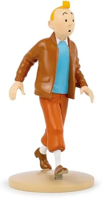 Figurine Tintin Collection Officielle avec Veste d'Aviateur 13cm
