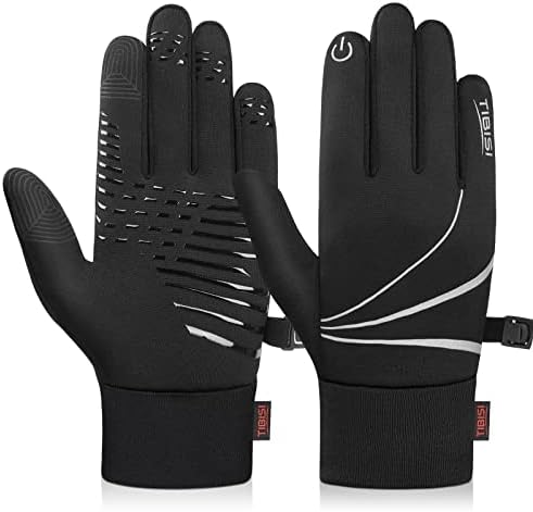 Ruixue Handschuhe Kinder Winter Warme Winterhandschuhe - Kids Anti-Rutsch Winddicht Laufhandschuhe Fahrradhandschuhe Fleece Wasserabweisend, Radhandschuhe Outdoor Sport für 4-12