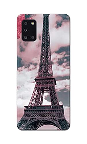 Image of Lovers Famous Place Eiffel Tower in Paris Hard Back Case Cover for Samsung Galaxy A31, SM-A315F / DS, SM-A315G / DS Back Cover -(J5) VNS2227