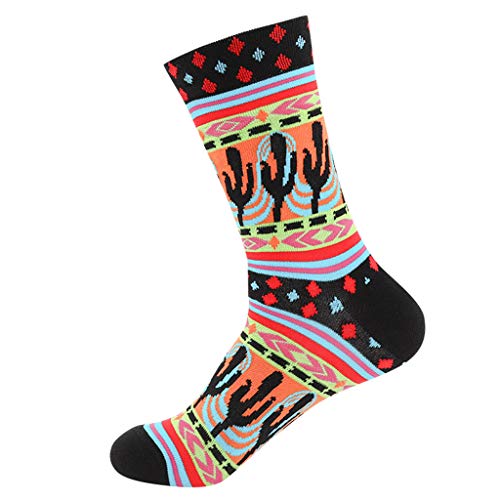 Goddesslili Funny Socks, Boho Style Vintage Thick Wool Warm Winter Socks for Women Ladies Girls Student Daily Party Wear, Wonderful Gift Choice Pack of 1