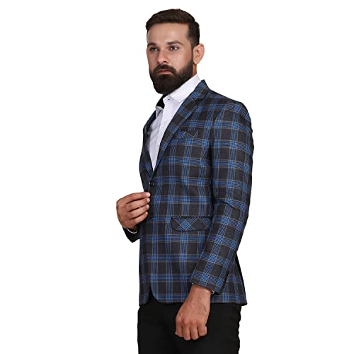 Image of TAHVO Grey Notched Lapel Blazer with Hanky