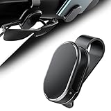 Rkixlix Brillenhalter Brillenetui Auto Sonnenblende Sonnenbrillenhalter Brillenclip Schwarz Sonnenbrillen Halter 6,9 x 3,7cm Brillenablage Brillenaufbewahrung Auto Sonnenbrillen Etui für Brillen