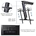 Yegosh Electric Ceiling TV Mount, Remote Adjustable Flip Down Bracket for 32 to 70 Inch Flat Curved Screen TVs Max VESA 600x400mm, Motorized TV Ceiling Mount for Flat Pitched Roof Indoor Outdoor