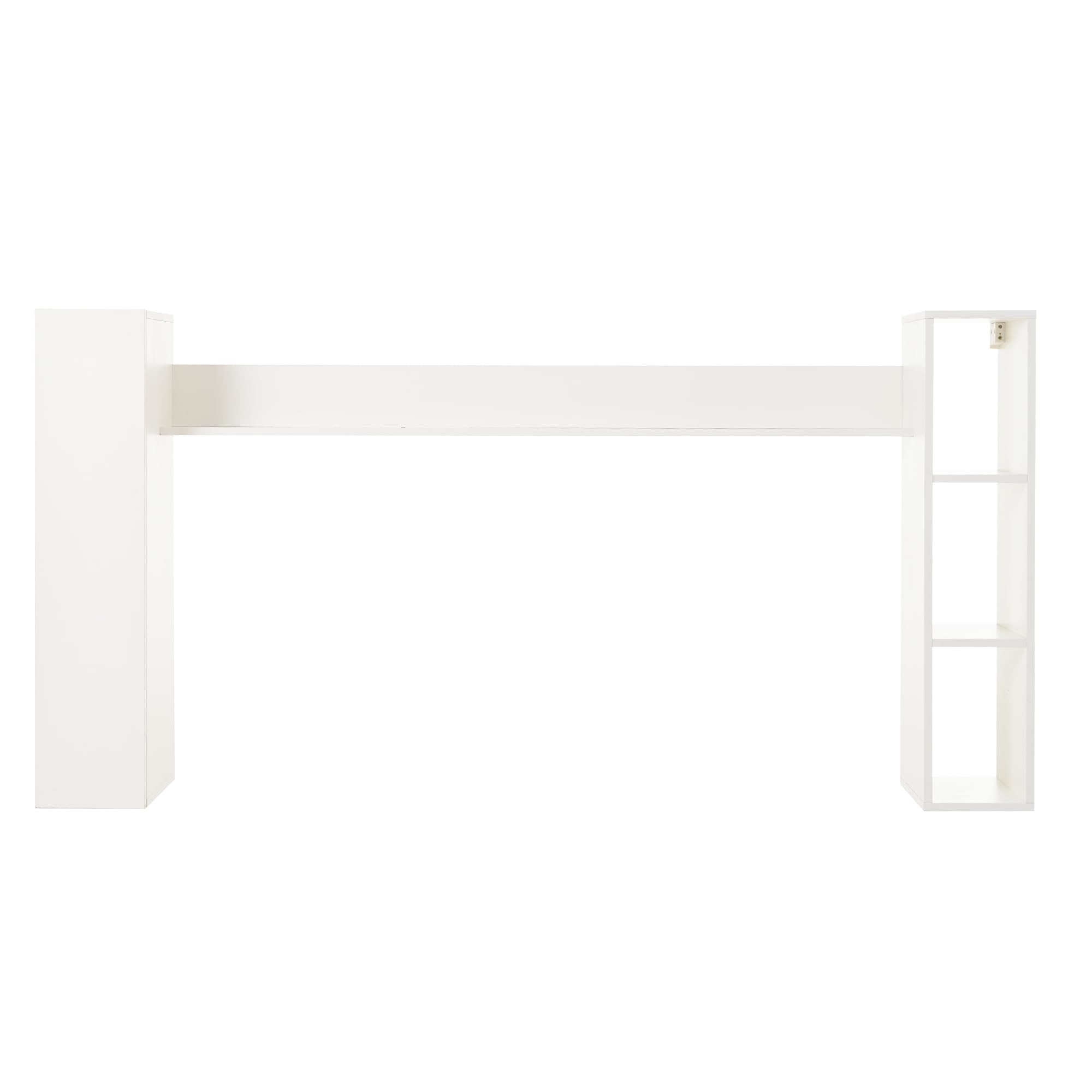 Wohnwand - Set completo di 4 vetrine per TV, 180 x 35 x 33,5 cm, con tavolo TV, mensola da pavimento e 2 ripiani da parete, set di mobili da salotto, mobili da TV da terra e