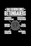 Das Gehirn Eines Betonbauers: A5 | Notizbuch | Notizheft | Schreibblock | Schreibheft | Journal | Tagebuch | Notebook | Liniert | 120 Seiten | Geschenk | Geschenkidee | Betonbauer | Stahlbetonbauer