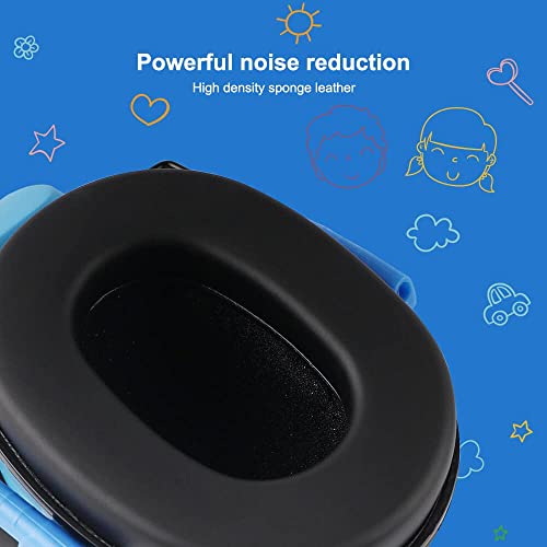 GREEN DEVIL Kids/Toddler Ear Protection Safety Ear Muffs Design For Age 3-16 Noise Cancelling Headphones SNR 27.4dB Hearing Protection Earmuffs Sensory Headphones for Autism Kids (Blue) by GREEN DEVIL - Image 6