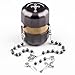 HanlinCC St.Michael Catholic Rosary Necklace Hematite Stone Beads with Metal Cross Glory Beads for Men and Women in Metal Box