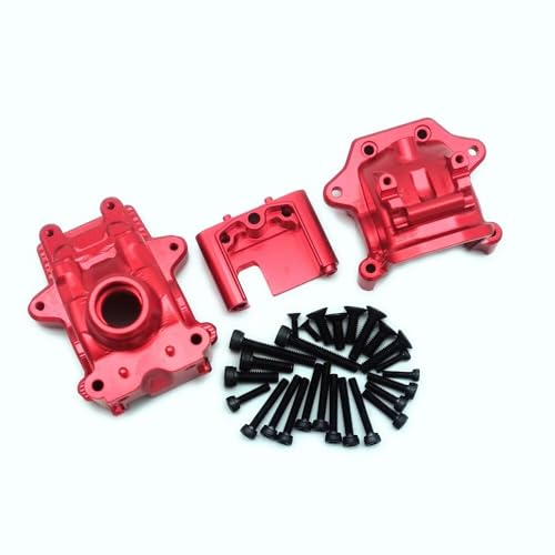 Cloison de boîte de vitesses en aluminium rouge pour sublimer votre Traxxas Sledge sur piste
