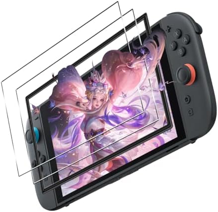 （02:30時点） 【2枚セット ガイド枠】 対応 Switch2 / スイッチ2 ガラスフィルム 保護フィルム (2枚)【日本製素材旭硝子製】 用 スイッチ2 フィルム 強化ガラス 液晶 保護フィルム 硬度9H 飛散防止 指紋防止 全面保護 極薄 高透過率 貼り付けやすい 2.5D ラウンドエッジ加工など 対応 Switch 2 保護フィルム
